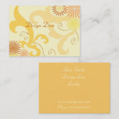 Blumenmuster Visitenkarte (Vorne/Hinten)