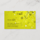 Blumenmuster-Visitenkarte Visitenkarte (Rückseite)