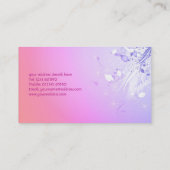 Blumenmuster-Visitenkarte Visitenkarte (Rückseite)
