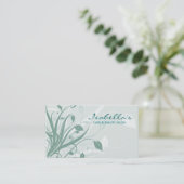 Blumenmuster-Visitenkarte Visitenkarte (Stehend Vorderseite)