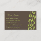 Blumenmuster-Visitenkarte Visitenkarte (Rückseite)