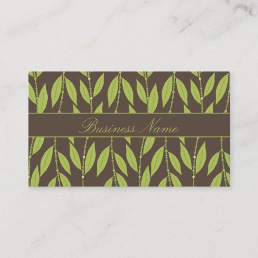 Blumenmuster-Visitenkarte Visitenkarte (Vorderseite)