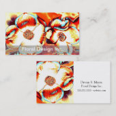 Blumenmuster-Visitenkarten Visitenkarte (Vorne/Hinten)