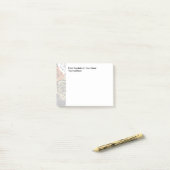 Blumenmuster vom Schreibtisch von Post-it Klebezettel (Auf Schreibtisch)