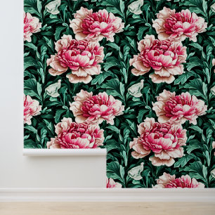 Blumenmuster von Peonies, große Blumenmuster chic Tapete