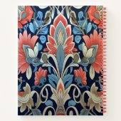 Blumenmuster von Ratti_Creative_Arts Notizblock (Rückseite)