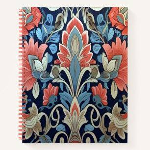 Blumenmuster von Ratti_Creative_Arts Notizblock