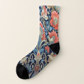 Blumenmuster von Ratti_Creative_Arts Socken (Links - Außen)