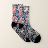 Blumenmuster von Ratti_Creative_Arts Socken (Paar)