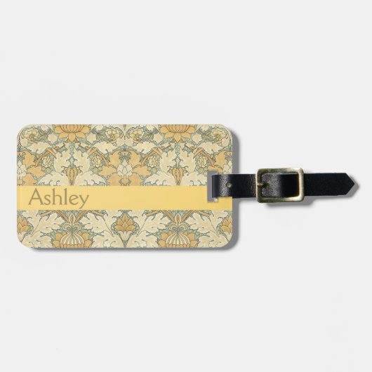 Blumenmuster von William Morris - Gepäckanhänger (Vorderseite horizontal)