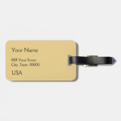 Blumenmuster von William Morris - Gepäckanhänger (Rückseite horizontal)