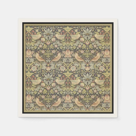 Blumenmuster von William Morris - Papiertücher Serviette (Vorderseite)