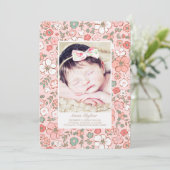 Blumenmuster-Vorlage für Feiertage Ankündigung (Stehend Vorderseite)