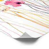 Blumenmuster Wand-Deco-Plakat für Zuhause & Office Poster (Ecke)