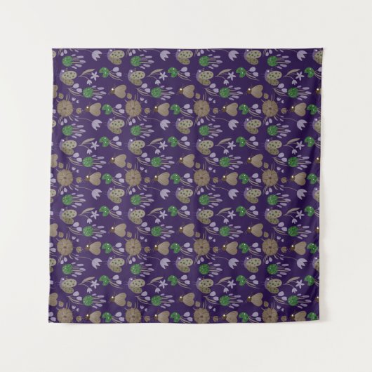 Blumenmuster Wandteppich (Vorderseite (Horizontal))