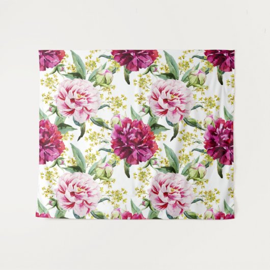 Blumenmuster Wandteppich (Vorderseite (Horizontal))