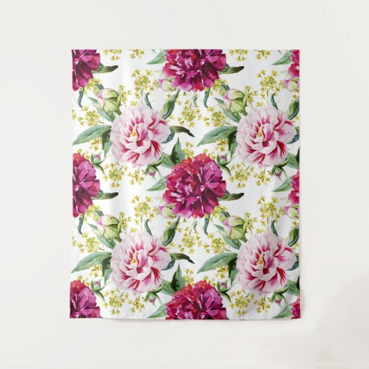 Blumenmuster Wandteppich (Vorderseite)