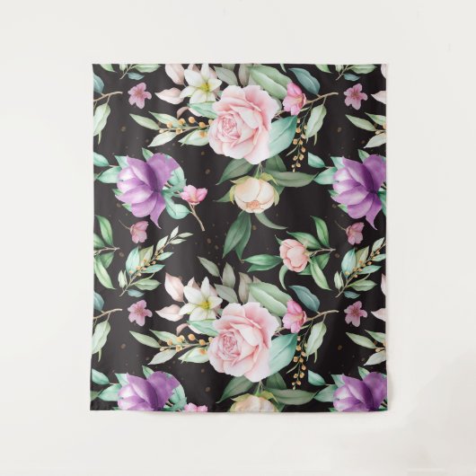 Blumenmuster Wandteppich (Vorderseite)