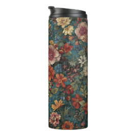 Blumenmuster-Wärmebecher Thermosbecher