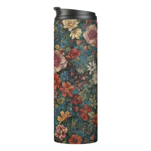 Blumenmuster-Wärmebecher Thermosbecher (Nach rechts gedreht)