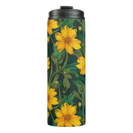 Blumenmuster-Wärmebecher Thermosbecher