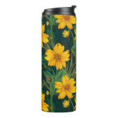 Blumenmuster-Wärmebecher Thermosbecher (Nach links gedreht)