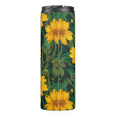 Blumenmuster-Wärmebecher Thermosbecher (Rückseite)
