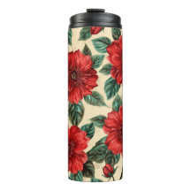 Blumenmuster-Wärmebecher