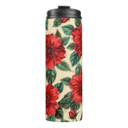 Blumenmuster-Wärmebecher Thermosbecher