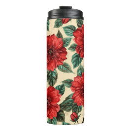 Blumenmuster-Wärmebecher Thermosbecher