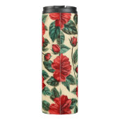 Blumenmuster-Wärmebecher Thermosbecher (Rückseite)