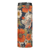 Blumenmuster-Wärmebecher Thermosbecher (Rückseite)