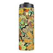 Blumenmuster-Wärmebecher Thermosbecher (Vorderseite)