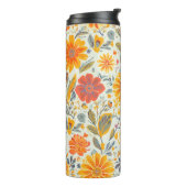 Blumenmuster-Wärmebecher Thermosbecher (Nach links gedreht)