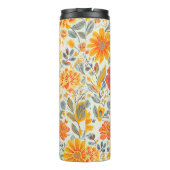 Blumenmuster-Wärmebecher Thermosbecher (Rückseite)