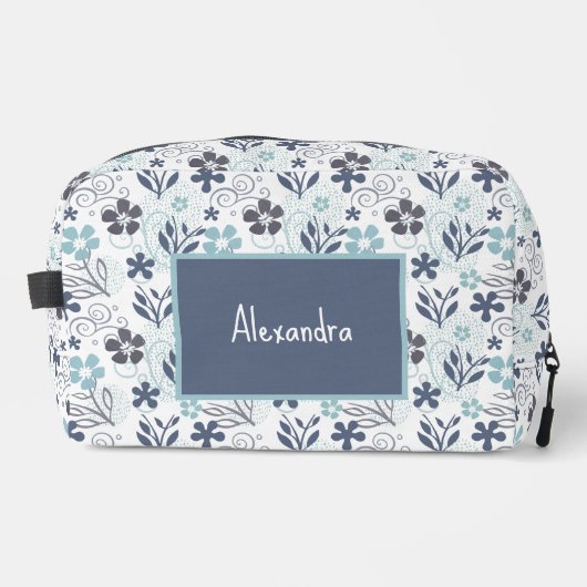 Blumenmuster Waschbeutel (Vorderseite)