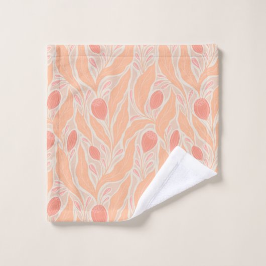 Blumenmuster Waschlappen (Waschlappen)