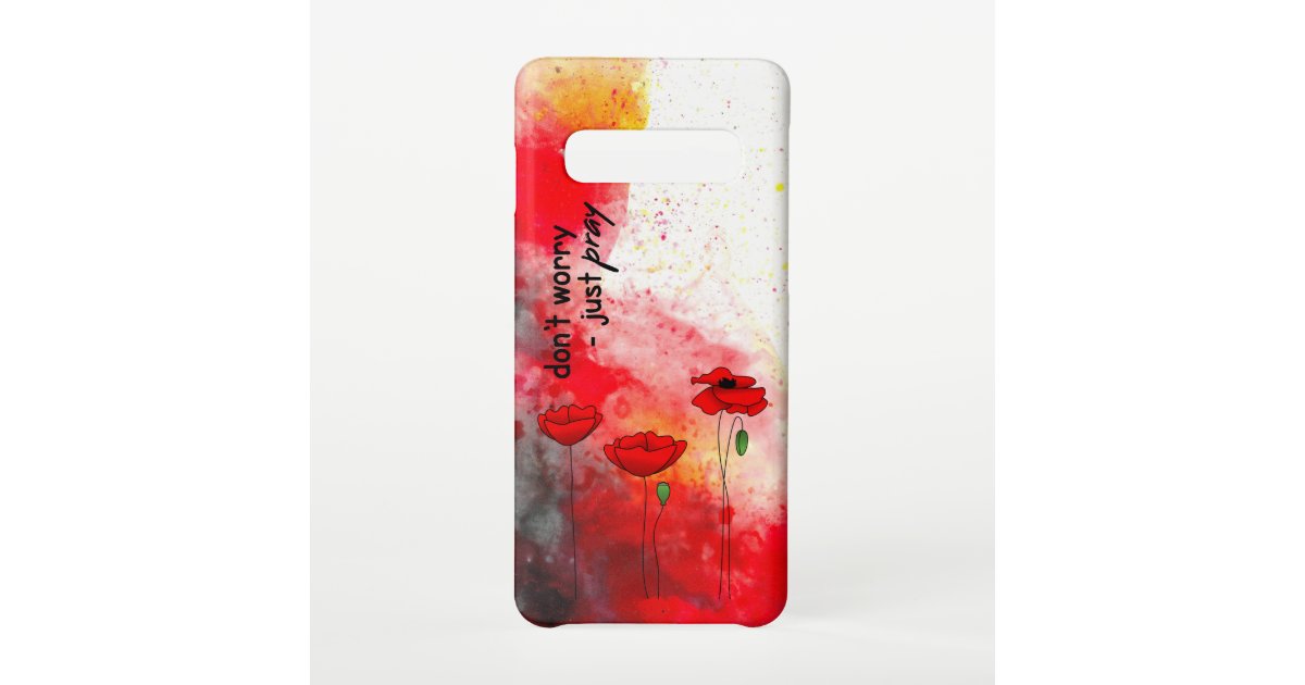 Blumenmuster Wasserfarben Christlicher Spruch Samsung Galaxy Hulle Zazzle De