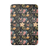 Blumenmuster - Wasserfarbenfeder der Mode Badematte (Vorderseite Vertikal)