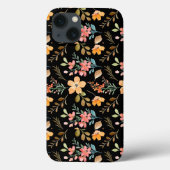 Blumenmuster - Wasserfarbenfeder der Mode Case-Mate iPhone Hülle (Rückseite)