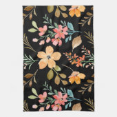 Blumenmuster - Wasserfarbenfeder der Mode Geschirrtuch (Vertikal)