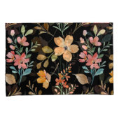 Blumenmuster - Wasserfarbenfeder der Mode Kissenbezug (Vorderseite-Rechts)
