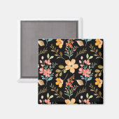 Blumenmuster - Wasserfarbenfeder der Mode Magnet (Vorderseite/Rückseite)