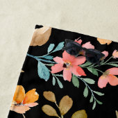 Blumenmuster - Wasserfarbenfeder der Mode Strandtuch (Beispiel)