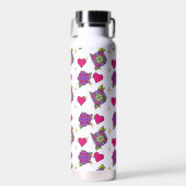 Blumenmuster-Wasserflasche  Trinkflasche (Vorne)