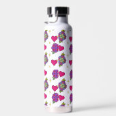 Blumenmuster-Wasserflasche  Trinkflasche (Rechts)