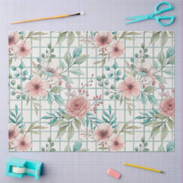 Blumenmuster Weich rosa und pfirsichfarbene Blume Seidenpapier