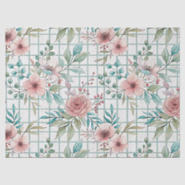 Blumenmuster Weich rosa und pfirsichfarbene Blume Seidenpapier