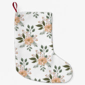 Blumenmuster Weihnachts-Strumpf Kleiner Weihnachtsstrumpf (Vorderseite)