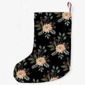 Blumenmuster Weihnachts-Strumpf Kleiner Weihnachtsstrumpf (Rückseite)